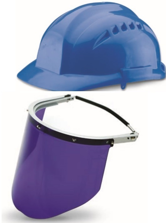 Melters Safety Helmet with Face Shield, Udyogi make