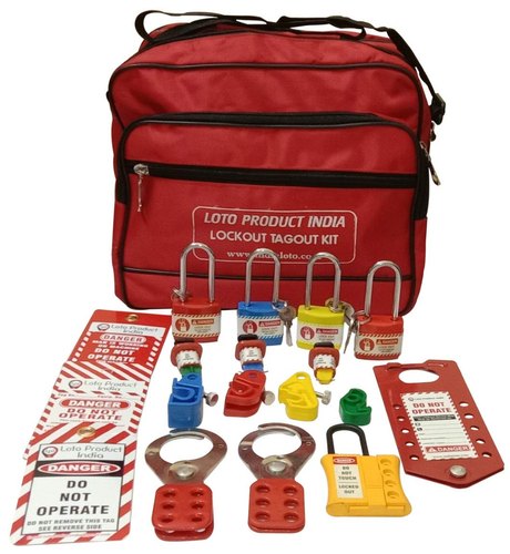 Lockout Bag - Red With Material Mechanical and Electrical